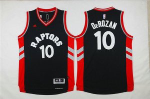 Maillot De Basket Toronto Raptors Demar DeRozan 10 15-16 Season Tissus Sportif Fans Edition Noir